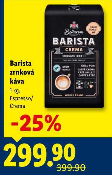 Barista zrnková káva, 1 kg