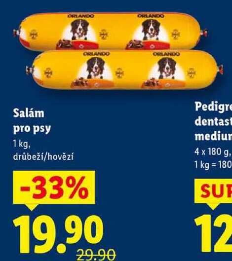 Salám pro psy,1 kg