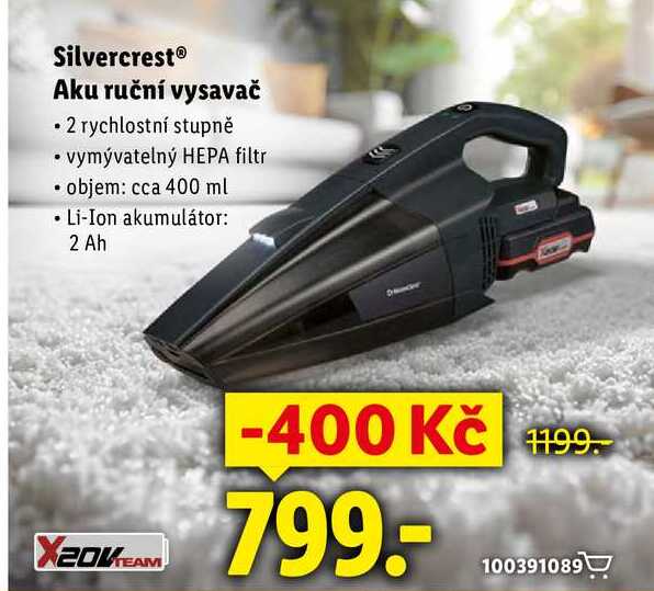 Silvercrest Aku ruční vysavač 