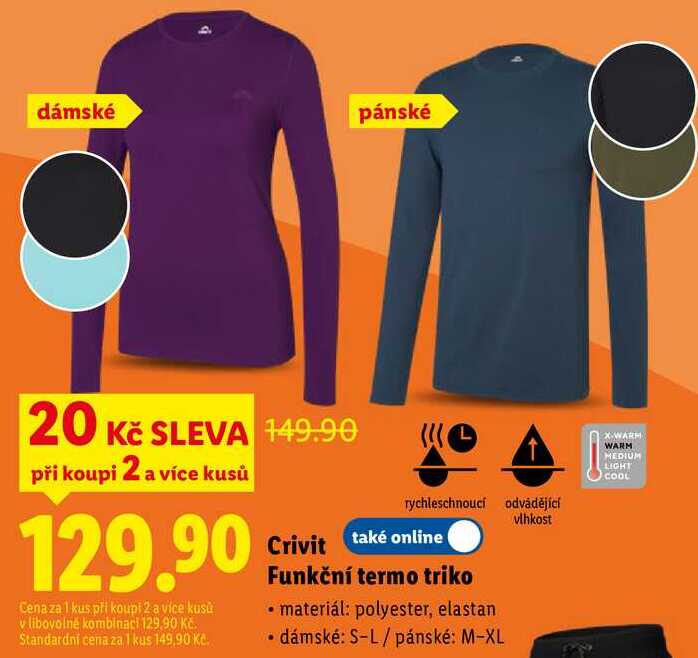Crivit Funkční termo triko 