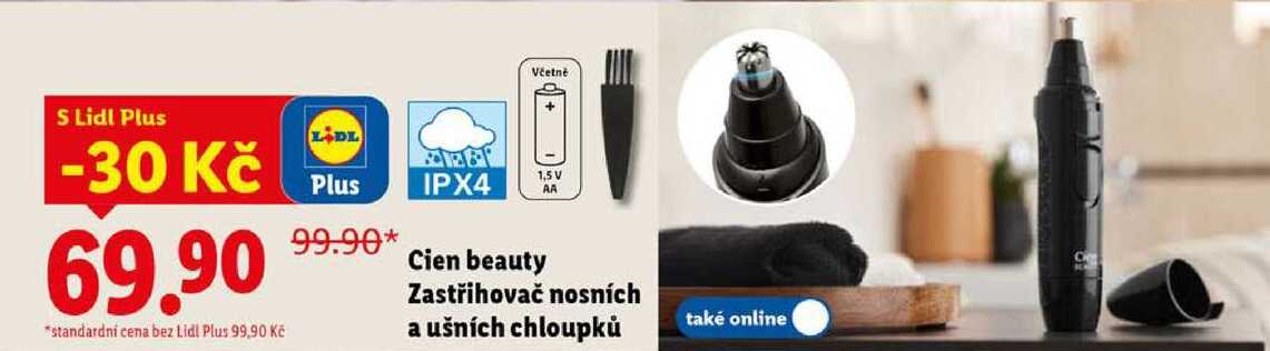 Cien beauty Zastřihovač nosních a ušních chloupků 