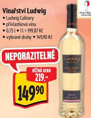 Vinařství Ludwig, 0,75 l