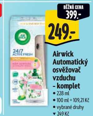 Airwick Automatický osvěžovač vzduchu - komplet, 228 ml 