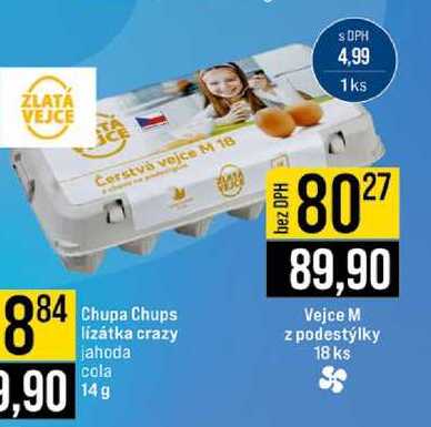 ZLATÁ VEJCE Vejce M z podestýlky 18 ks 