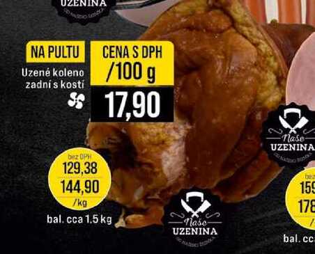 Uzené koleno zadní s kostí 100 g