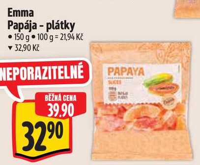 Emma Papája - plátky, 150 g