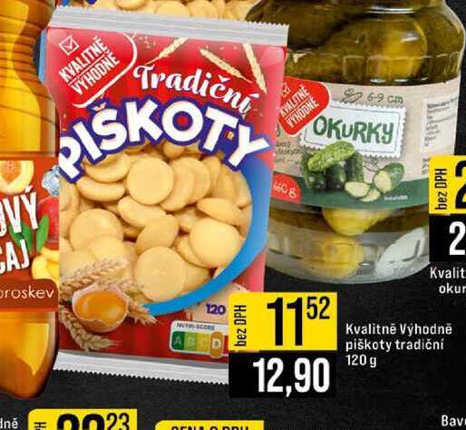 Kvalitně Výhodně piškoty tradiční 120 g 