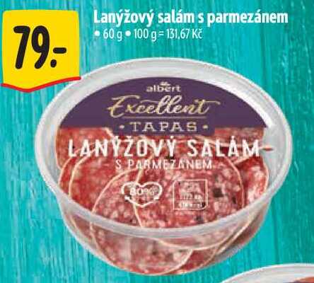 Lanýžový salám s parmezánem, 60 g