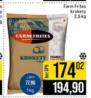 Farm Frites krokety 2,5 kg 