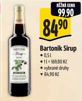 Bartonik Sirup, 0,5 l