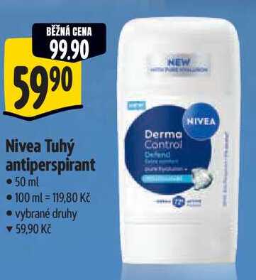 Nivea Tuhý antiperspirant, 50 ml