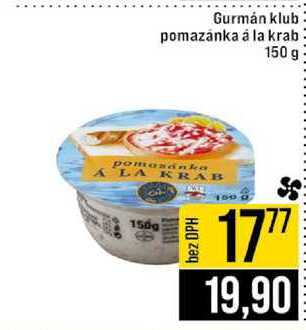 Gurmán klub pomazánka á la krab 150 g