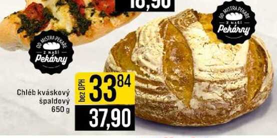 Chléb kváskový špaldový 650 g 