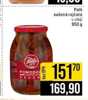 Polli sušená rajčata v oleji 950 g 