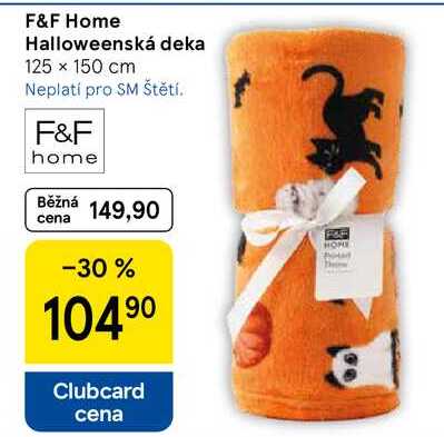 F&F Home Halloweenská deka, 125 x 150 cm  