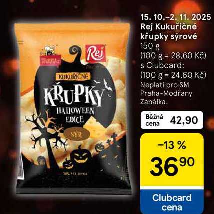 Rej Kukuřičné křupky sýrové, 150 g  
