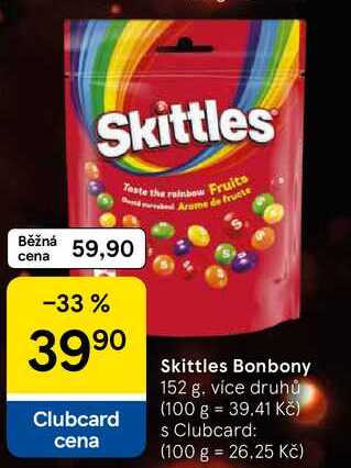 Skittles Bonbony, 152 g