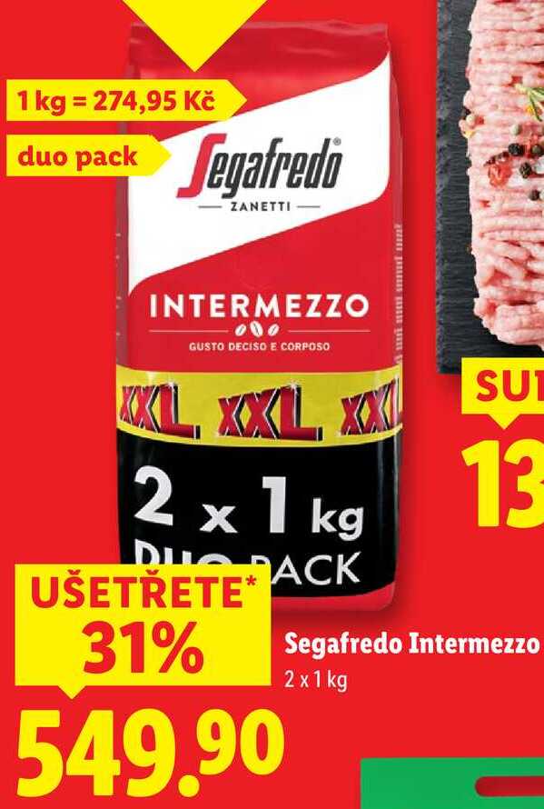Segafredo Intermezzo, 2x 1 kg 