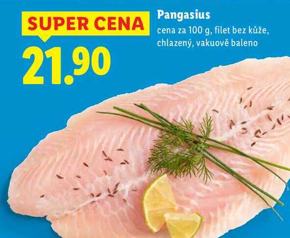 Pangasius, cena za 100 g