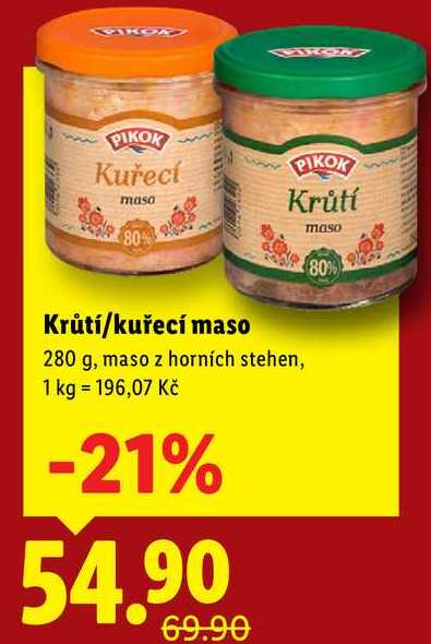Krůtí/kuřecí maso, 280 g