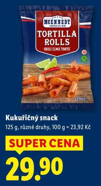 Kukuřičný snack, 125 g