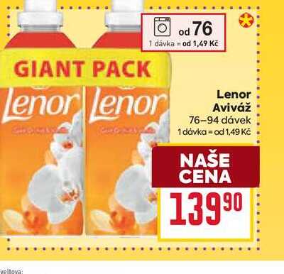 Lenor Aviváž 76-94 dávek 