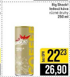Big Shock! ledová káva plech 250 ml 
