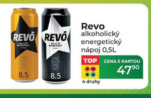 REVO alkoholický energetický nápoj 0,5L 