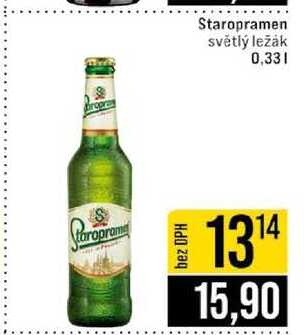 Staropramen světlý ležák 0,33 l