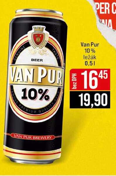Van Pur 10% ležák plech 0,5 l