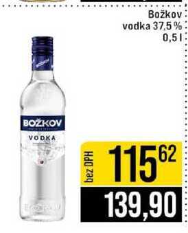 Božkov vodka 37,5% 0,5 l 