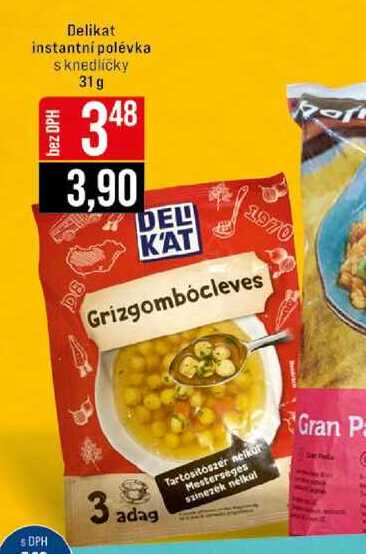 Delikat instantní polévka s knedlíčky 31 g