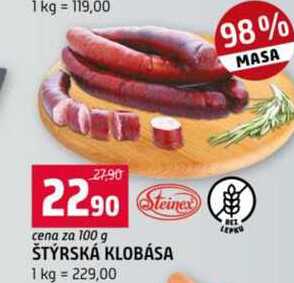 Štýrská klobása 100 g
