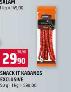 Snack it Kabanos exclusive 50 g