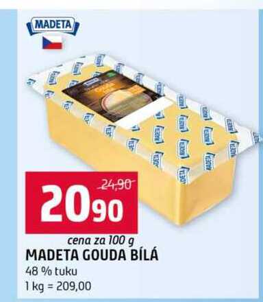 madeta gouda bílá 100 g