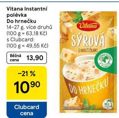 Vitana Instantní polévka Do hrnečku, 14-27 g, více druhů 