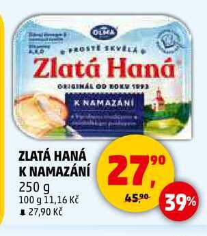 Olma Zlatá Haná k namazání, 250 g
