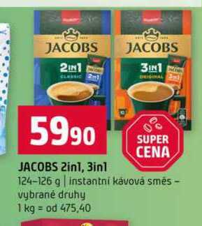 Jacobs 2v1 124 g 