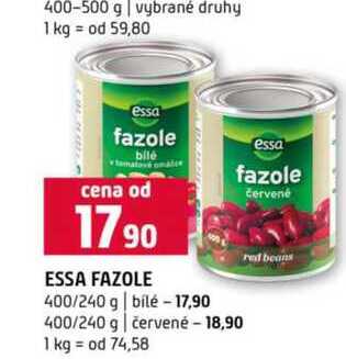 Essa fazole 400 g
