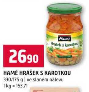 Hamé Hrášek s karotkou 175g