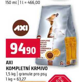 Axi kompletní krmivo 1,5 kg