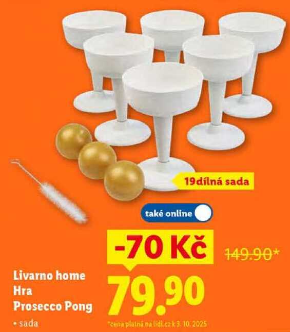Livarno home Hra Prosecco Pong