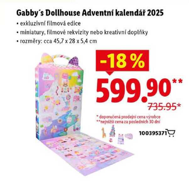 Gabby's Dollhouse Adventní kalendář 2025 