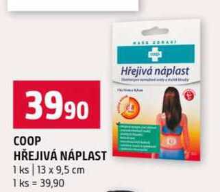 COOP HŘEJIVÁ NÁPLAST 1 ks 