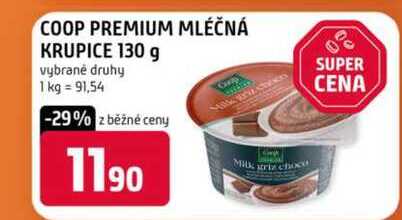 Coop premium mléčná krupice 130 g