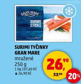 SURIMI TYČINKY GRAN MARE, 250 g 