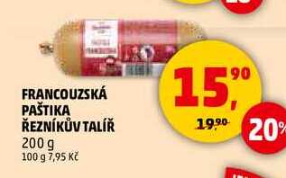 FRANCOUZSKÁ PAŠTIKA ŘEZNÍKŮV TALÍŘ, 200 g 