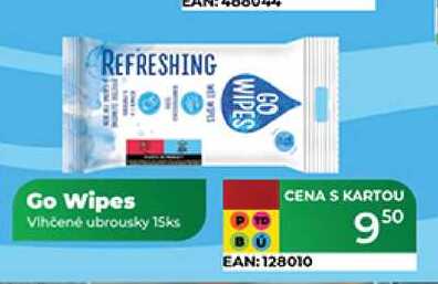 Go Wipes Vlhčené ubrousky 15ks