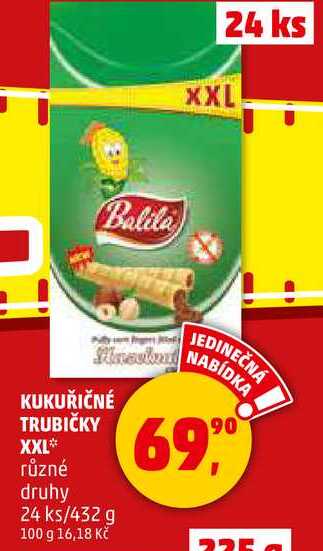 KUKUŘIČNÉ TRUBIČKY XXL, 432 g 