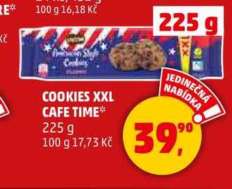 COOKIES XXL CAFE TIME, 225 g